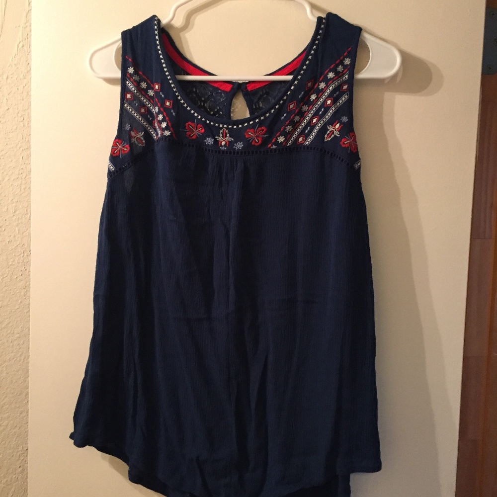 Xhilaration Navy Tank Top